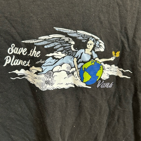 Vans Black Short Sleeve Tee 🌎 size S, GUC - Picture 2 of 4